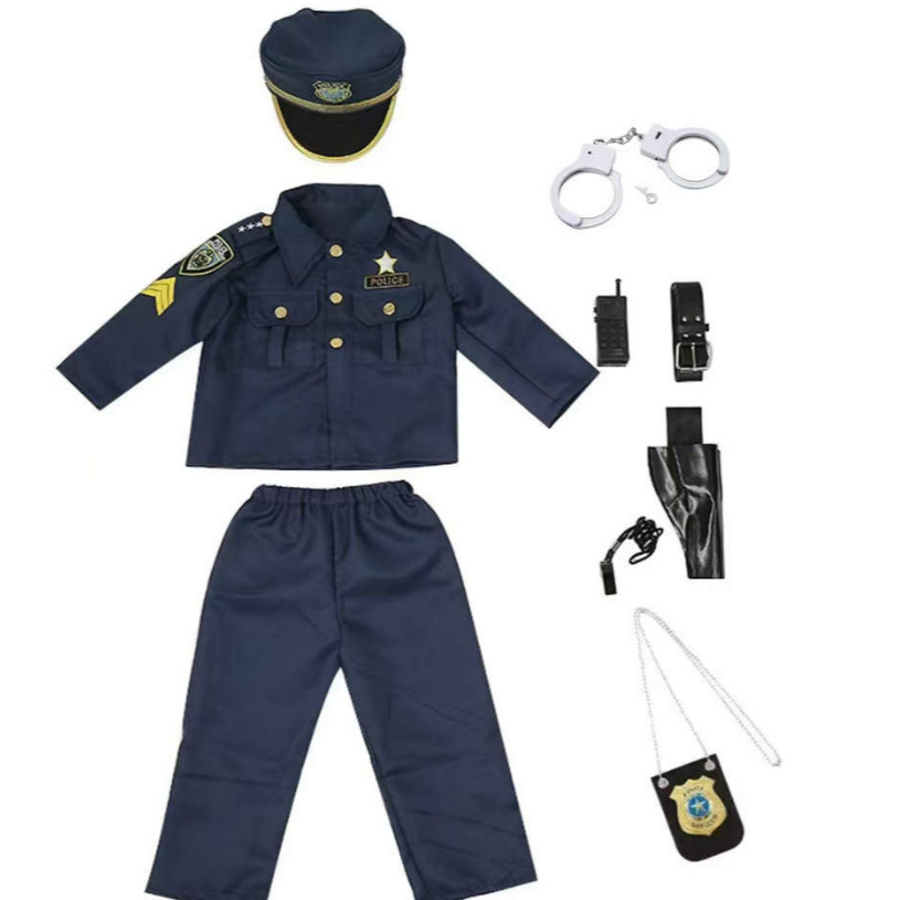 Children Officer Cosplay Outfi - Cosplay Prop Kit 评论和价格