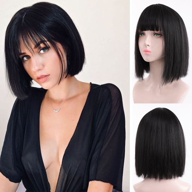 Women's straight wig with air  - Wig Fiber Net 评论和价格