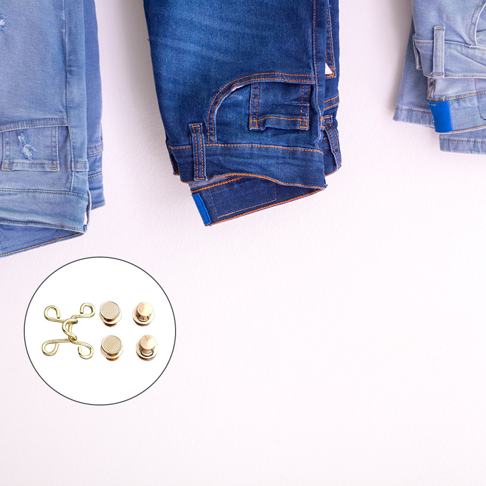 Jeans Waist Button 5 Sets Meta - Snap Fastener Set 评论和价格