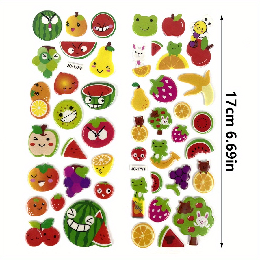 6 Sheets 3D Puffy Stickers Foa - Eva Foam Sheet 评论和价格