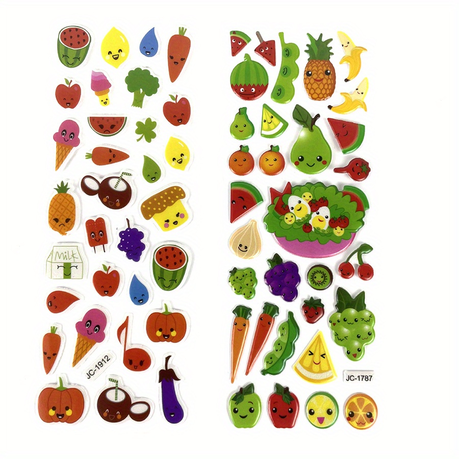 6 Sheets 3D Puffy Stickers Foa - Eva Foam Sheet 评论和价格