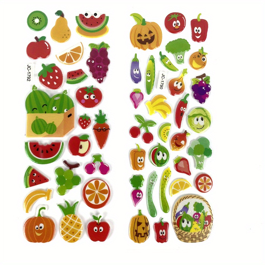 6 Sheets 3D Puffy Stickers Foa - Eva Foam Sheet 评论和价格