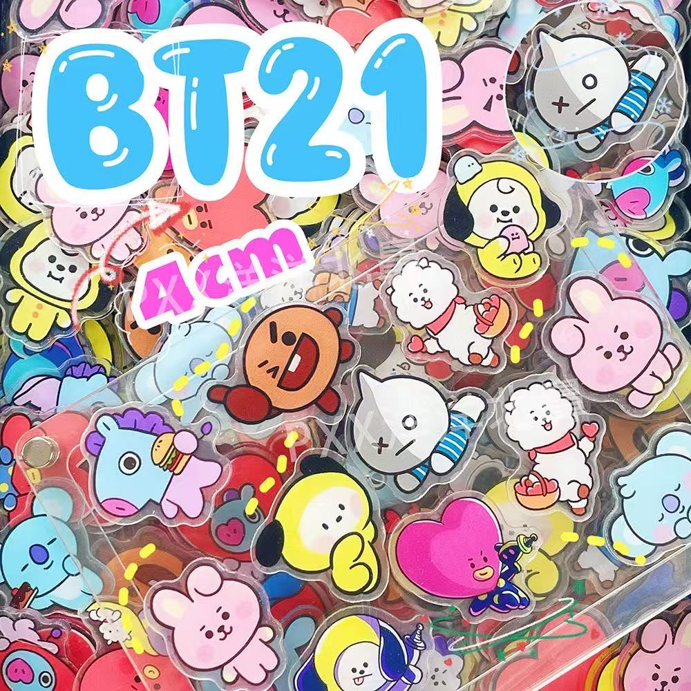 100pcs BT21 BTS Single-Layer 1 - Cosplay Prop Diy 评论和价格