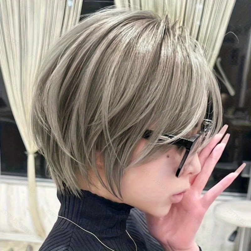 Synthetic Layered Short Bob Wi - Wig Fiber Net 评论和价格